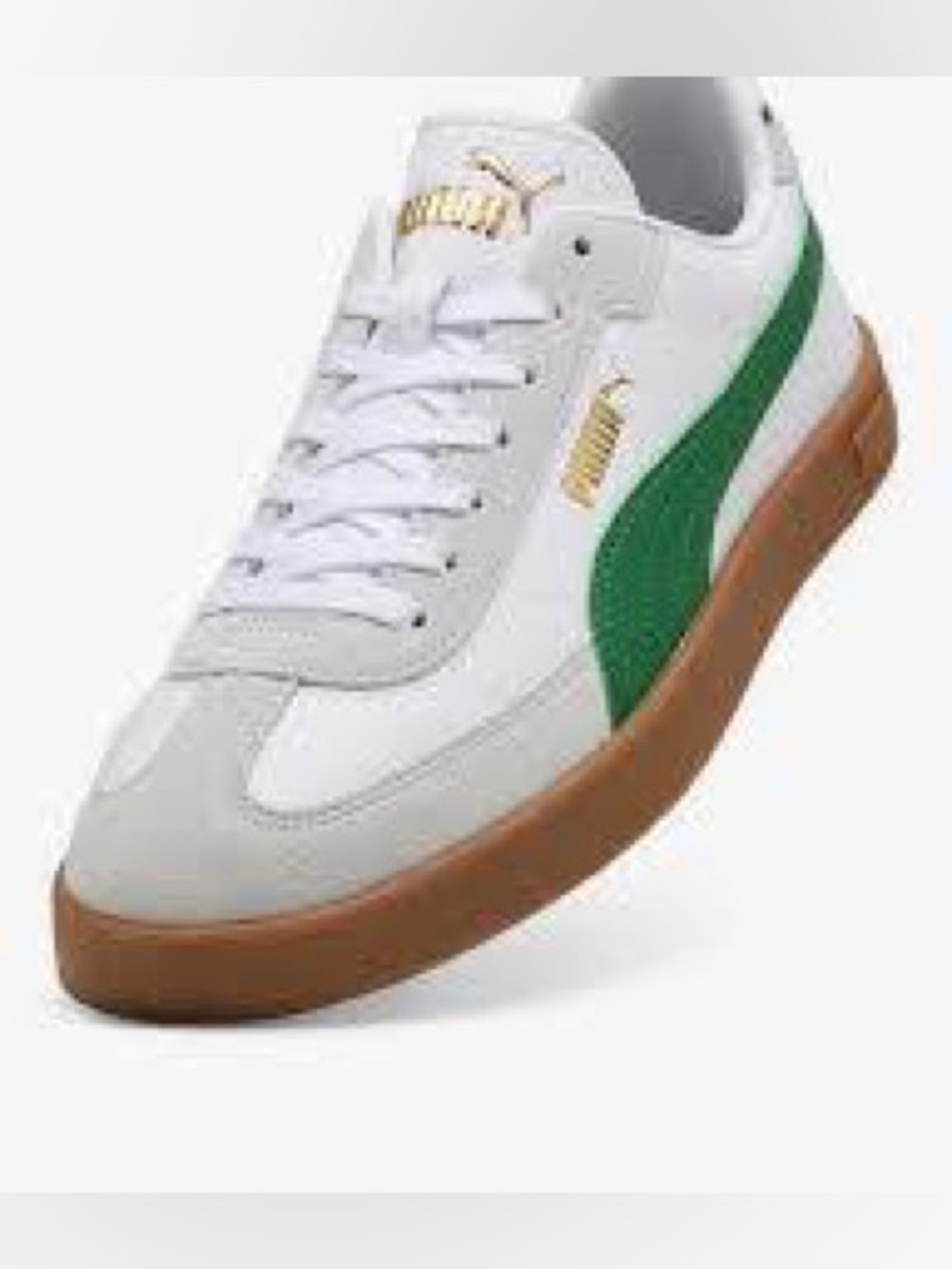 Puma White/Green Club II Era Unisex Sneaker (US 10 Mens) - Picture 4 of 14